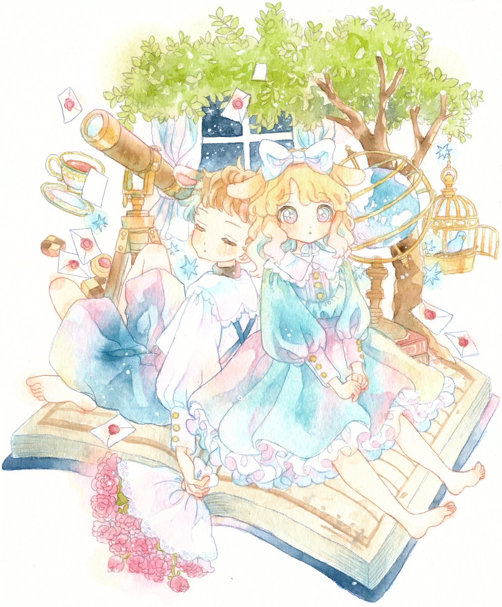 芸術の秋 すてき 手紙やお花描いてます 芸術の秋ということで作品あげて なるうのイラスト