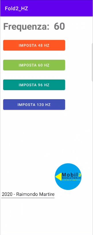 martire00's tweet photo. App MobileRevolution per il Fold 2 per cambiare il refresh rate https://t.co/5ocBiCzfe9 https://t.co/rF5ijcmDbh
