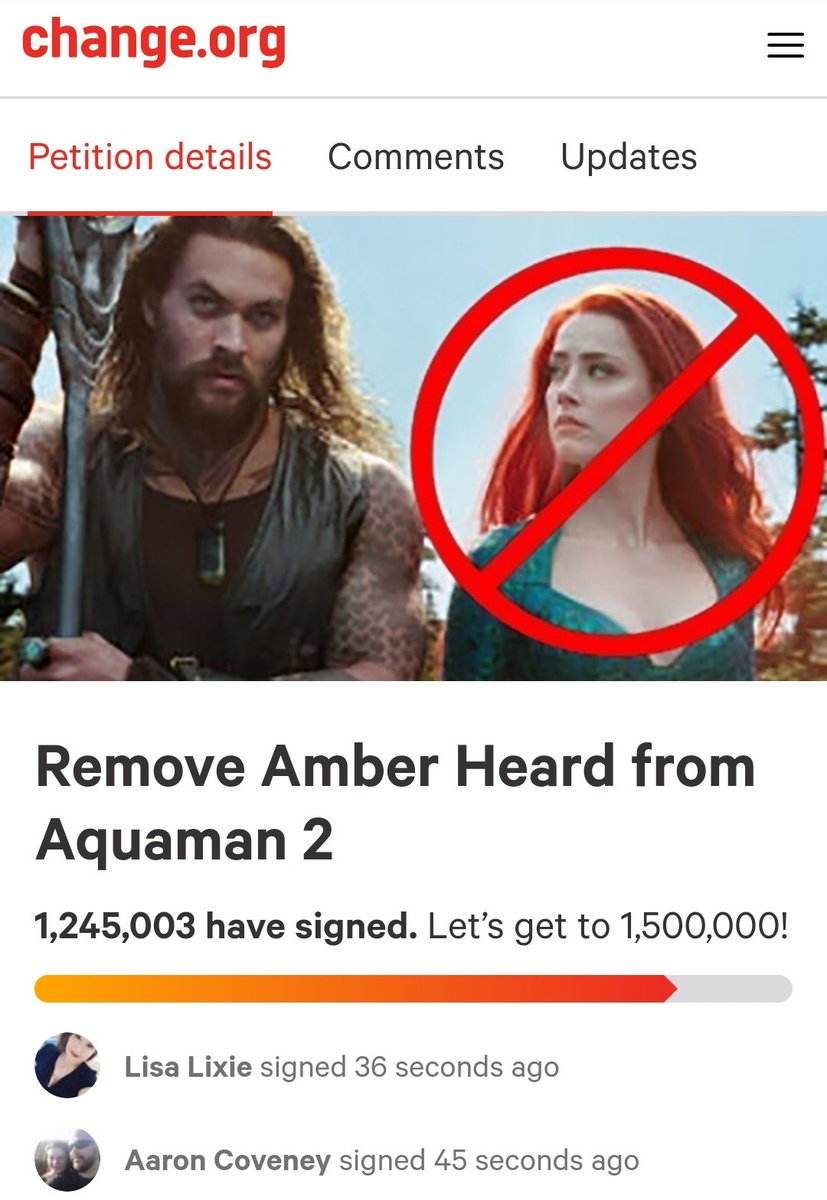 Johnny Depp gained over 900K followers in only one week, since he was forced to resign by WB.

Also, the petition to remove Amber Heard from Aquaman 2 reached over 1.2 MILLION signatures.

@wbpictures Don't ignore the people who pay to watch your films.

#JusticeForJohnnyDepp
