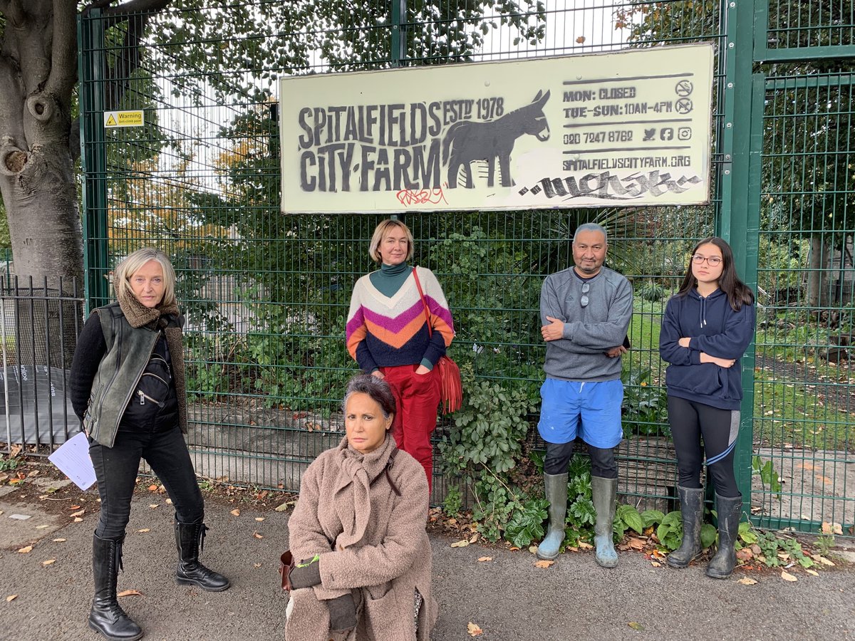 SOSspitzfarm's tweet photo. Vulnerable adults, young people and local families in #TowerHamlets are being cut out of Spitalfields City Farm under new decisions from Board of Trustees. Pls sign our petition if you don't agree with this. https://t.co/MjhAtMQ7l0 #SOS #SaveOurSpitalfields #SpitalfieldsCityFarm https://t.co/CS73837g9a