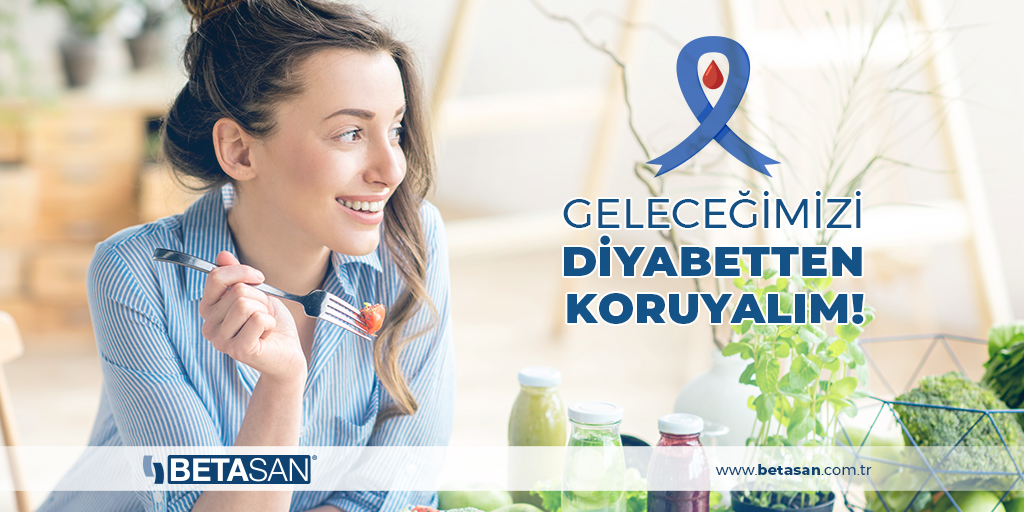 Diyabeti önlemek için sağlıklı beslenmek ve düzenli egzersiz yapmak çok büyük önem taşımaktadır. Diyabete karşı farkındalık oluşturmak için bilinçli yaşamalıyız. 14 Kasım Dünya Diyabet Günü kutlu olsun! #Betasan #DünyaDiyabetGünü