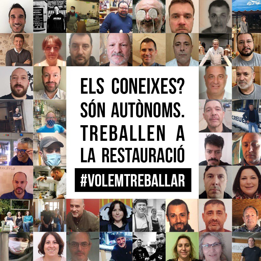 gihostaleria's tweet photo. Els coneixes? Són autònoms. Treballen a la restauració. #Volemtreballar https://t.co/LKf0ifOkk1