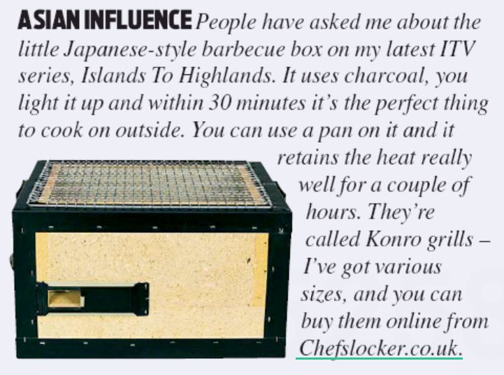 👀👨‍🍳If your still looking who supplies #Chef #JamesMartin with his #Konro Grills, Look no further 👇
chefslocker.co.uk/konro-grill.ht…
This morning #cooking Tuna with Kohlrabi on our Medium Grill - Limited supply arriving Monday!
#Japanesecooking <a href="/sat_jamesmartin/">Sat_James Martin</a>