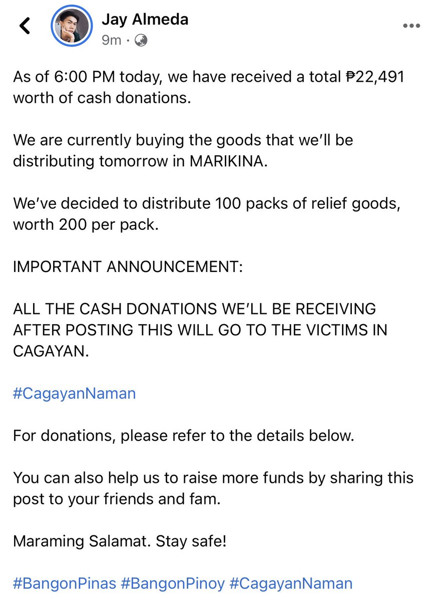 almxdajx's tweet photo. GUYS!!! PLS READ AND SHARE!!!

#CagayanNaman #BangonPinas #BangonPinoy https://t.co/RdQZjqLiX8