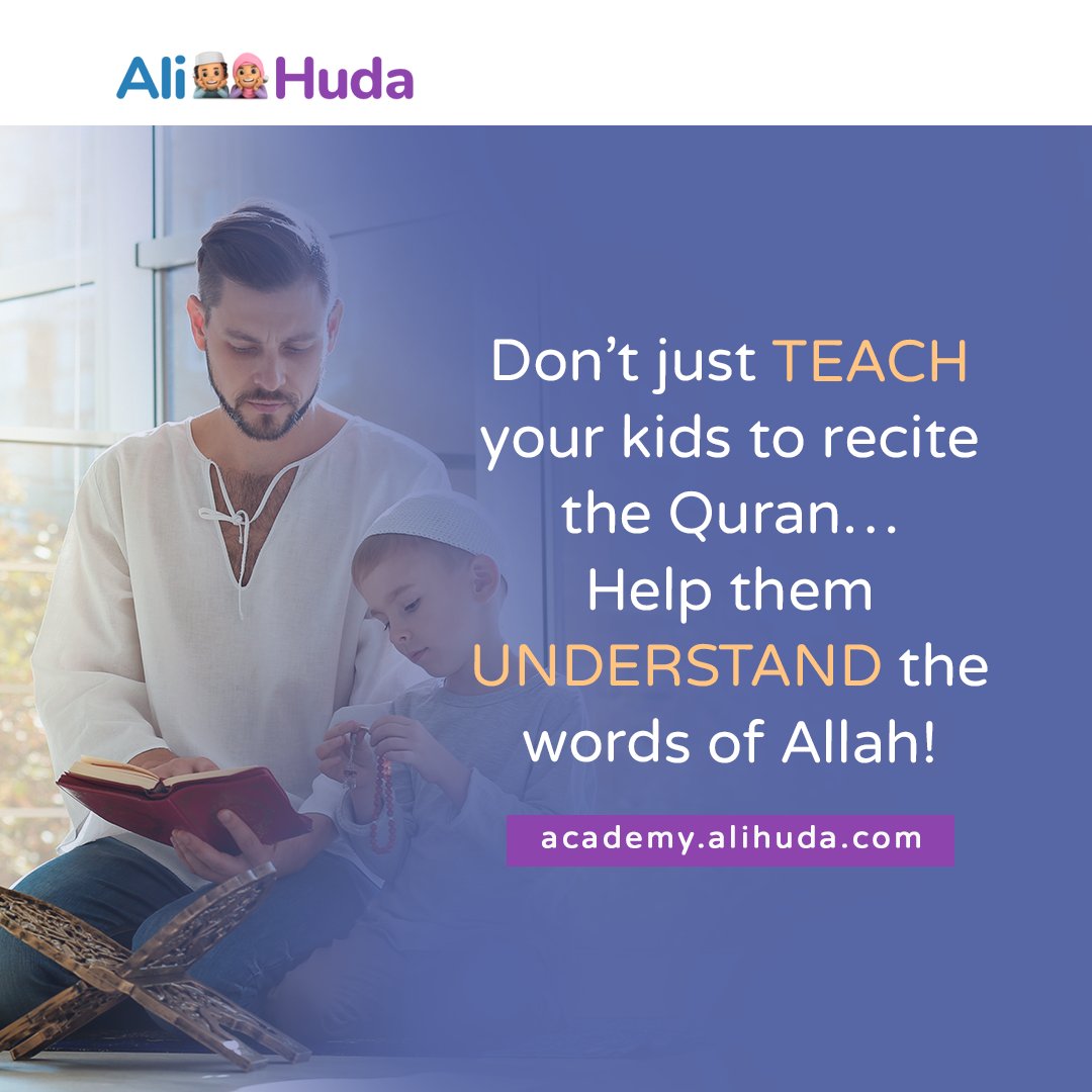 At Ali Huda Academy, your kids can learn, read and understand Quran without having to look for translations or other alternatives! 

academy.alihuda.com