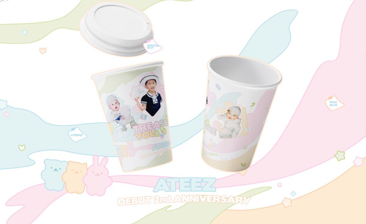 yolumlovesyou's tweet photo. #ATEEZ さんデビュー2周年記念
🤍🤍🤍

11/17〜🤍

🍼ベイビー紙コップ
🍼先着特典　ポストカード2種
（紙コップ＋ポストカード
お1人様2枚まで）

@_LORENZ1126 様
@Pale_blue_7_10 様
@19980403net 様

#에이티즈　#최산 #산 #SAN 
#박성화 #성화 #SEONGHWA #WOOYOUNG #정우영 #우영 https://t.co/O3cXAqaEvj