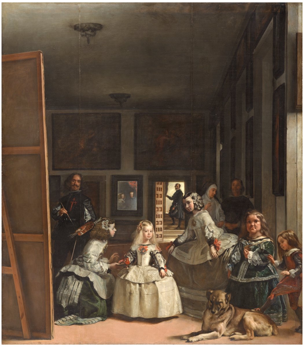 Myriame_ff's tweet photo. ¿Alguna vez habéis pensado cómo decidió Velázquez la composición de las Meninas?

"-Velázquez, sería bueno que hicieras un retrato de Margarita como heredera al trono.
-Estaré encantado, Majestad.
-Sácala guapa.
-Faltaría más, Majestad.

(sigue hilo) https://t.co/j5VpF4vbqC