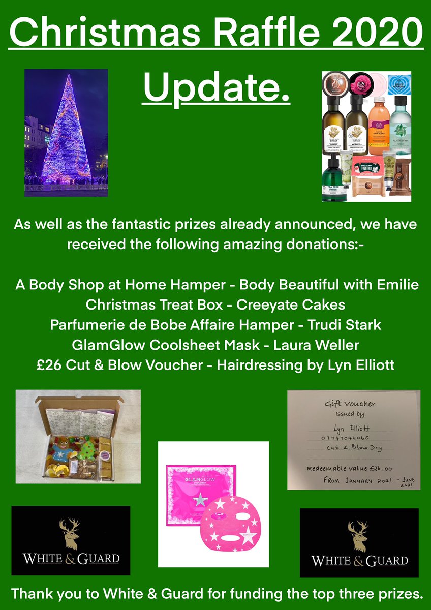 More great prizes to be won in the Christmas Raffle. Buy your tickets at bit.ly/powchristmasra…