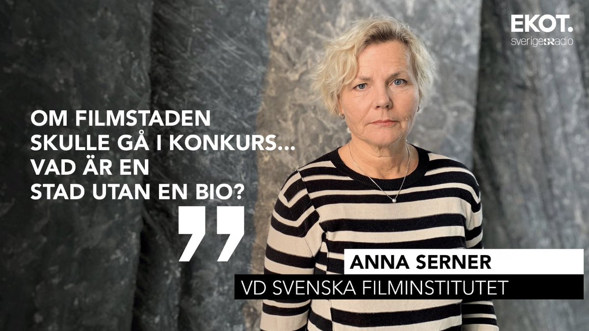 Storstäderna kan tömmas på biografer.
Hör bland andra <a href="/AnnaSerner/">AnnaSerner</a> <a href="/Filminstitutet/">Svenska Filminstitutet</a> 
Lyssna på Ekonomiekot Extra: sverigesradio.se/avsnitt/1601527 via @ekonomiekot