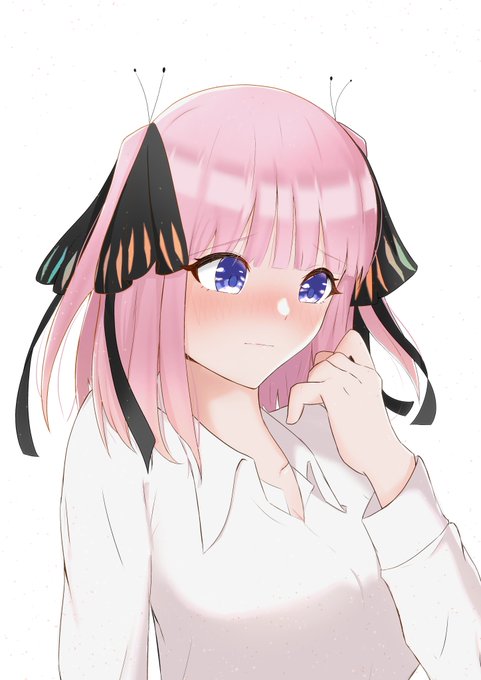 SHOさんがTwitterに投稿した中野二乃(五等分の花嫁)のイラスト。