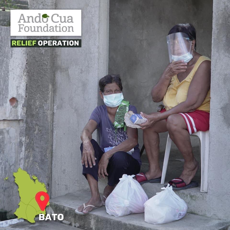 AndoFoundation's tweet photo. Nag hatid tayo ng relief goods sa bayan ng Bato kung saan unang nag landfall ang #RollyPH Signal no.5 sa Catanduanes. 368 ang severely affected residents ng Brgy. Pananaogan, a barangay located at the coastal area and Brgy. Buenavista situated along the mountains 

#Catanduanes https://t.co/cbF7S7ZJY1