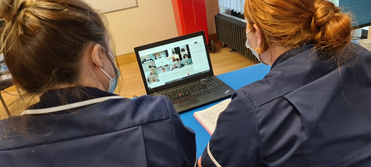 Charlotte and Shauna raisng the profile for @StockportNHS Emergency Department. #virtualrecruitment #Nursing #nursejobs @Nursey_sarah72 @yin_yan1