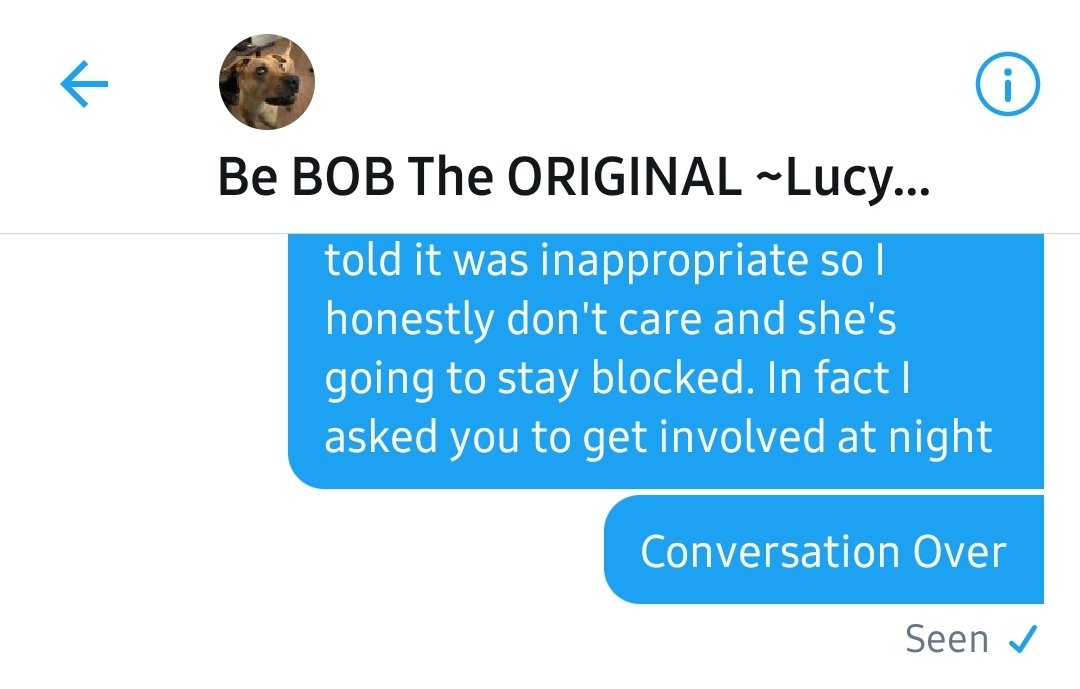 RAP9194's tweet photo. @HurrNot gee I hope you're still not butthurt because I didn't want to have a conversation, told you I didn't want to talk about it yet you kept going on and on trying to rationalize and then acted surprised when I flipped on you. Conversation over means just that. No red circle? https://t.co/0Ip1BkWEZd