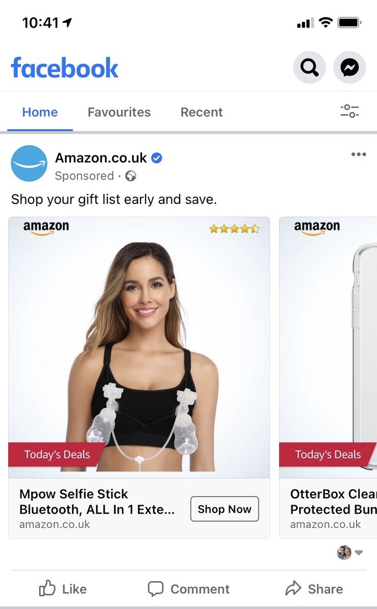 mattday0's tweet photo. @AmazonUK don’t know what’s gone wrong here, but this advert on my @Facebook page is definitely not a selfie stick... https://t.co/d3A2Fx8j4w