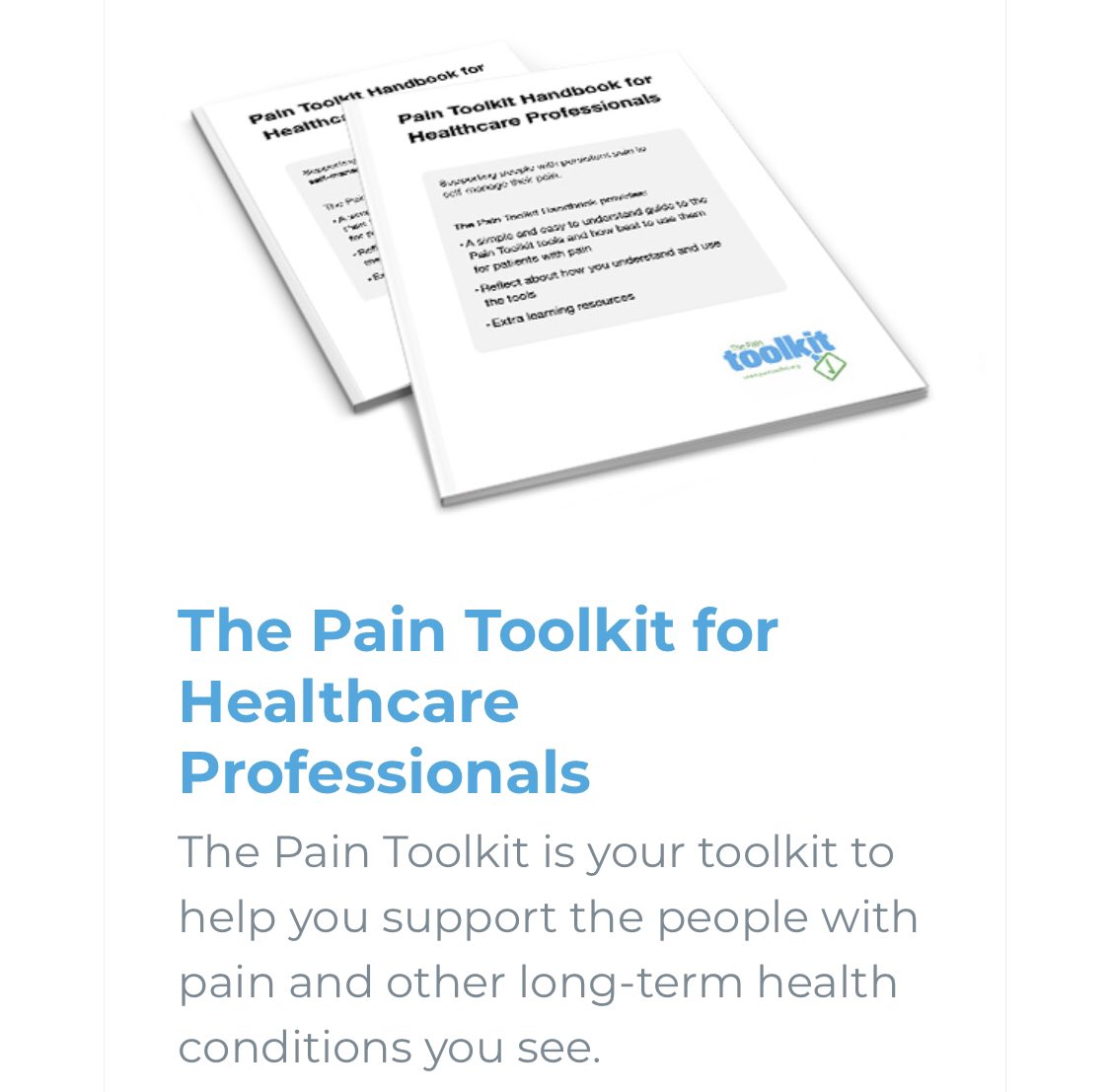 A variety of great resources to choose from on  http://paintoolkit.org   @paintoolkit2