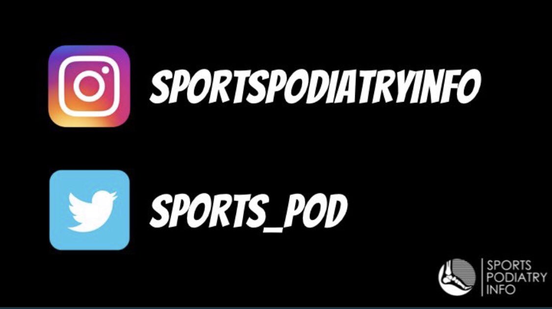 Follow  @Sports_Pod on Twitter & Instagram for top qual infographics on all things feet, lower limb & running  https://linktr.ee/sportspodiatryinfo