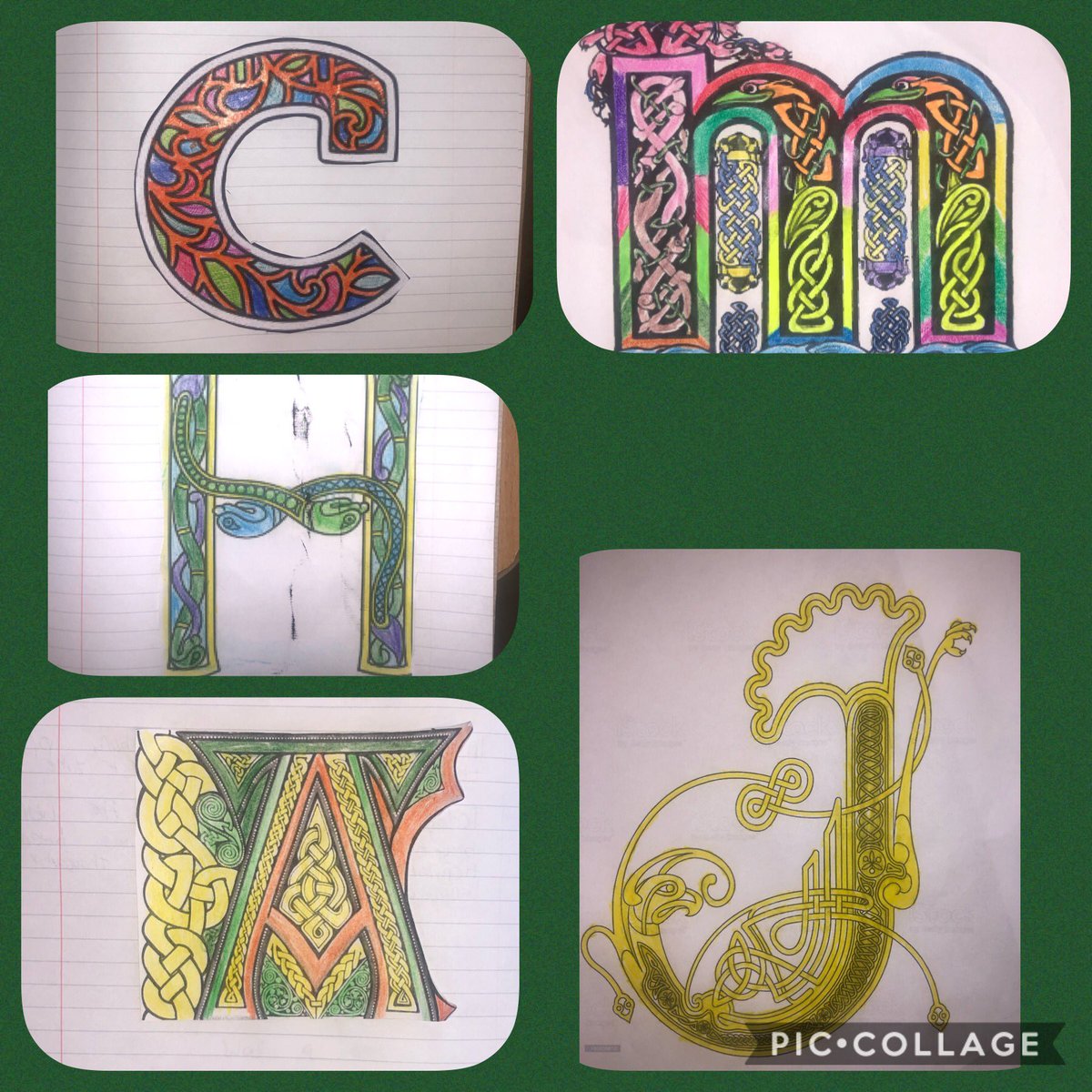 re_cbsomagh's tweet image. 8A and 8C produced some beautiful work when studying the Bible. We copied the monks and tried writing scripture with some illuminated letters. @cbsomagh #celticart #religiouseducation