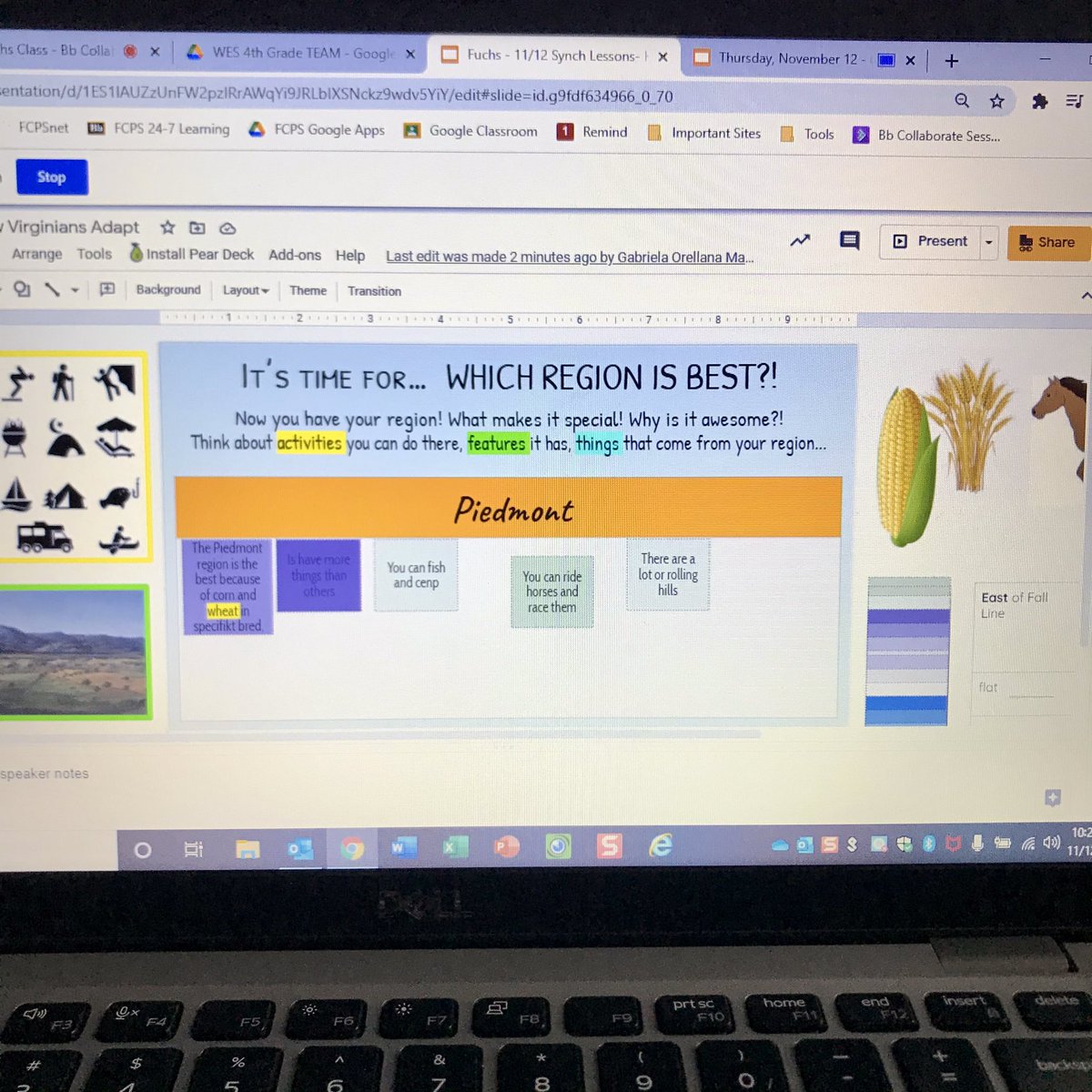 MsKatieFuchs's tweet photo. This week in VA Studies we had a debate about which region is best! We randomly assigned students to a region and they worked together to prove their region was the best place to live! We used our debate to discuss how people adapt to environment based on geography! @WoodlawnES https://t.co/fkqAdBJ16G