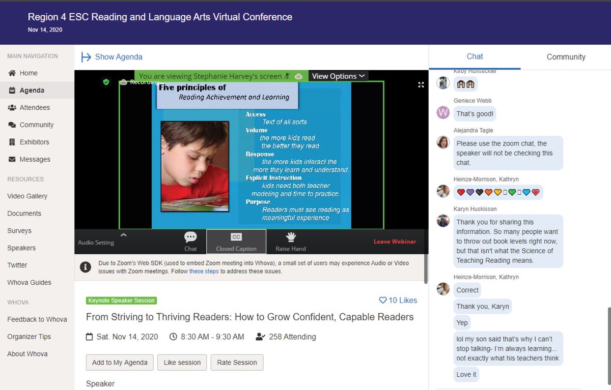 R4Literacy's tweet photo. Special thanks go out to Stephanie Harvey for this morning's amazing opening keynote presentation "From Striving to Thriving Readers: How to Grow Confident, Capable Readers!"
If you're one of the 200+ attendees for today's event, share your experience using #R4RLAConf https://t.co/FbPvVYMqcU