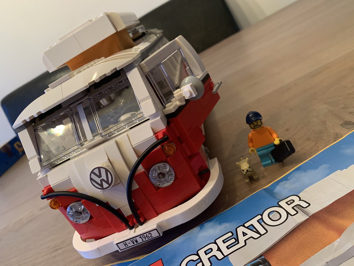 figtasticeduca1's tweet photo. #AllDone 😍 now I so wish I could go out with @bulldog_harry in the back on the open road in the #CamperVan #VW #FigtasticEducation #FiggyFigtastic #Lego #Building #SuperSaturday #LegoCreator #WhatToBuildNext https://t.co/J9Ln8aGhlz