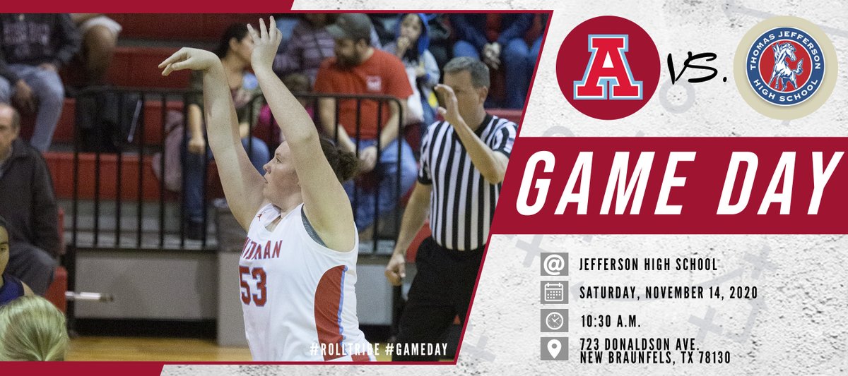 🚨🏀GAME DAY🏀🚨

Varsity
📍Jefferson High School
⏰10:30 a.m.

#RollTribe