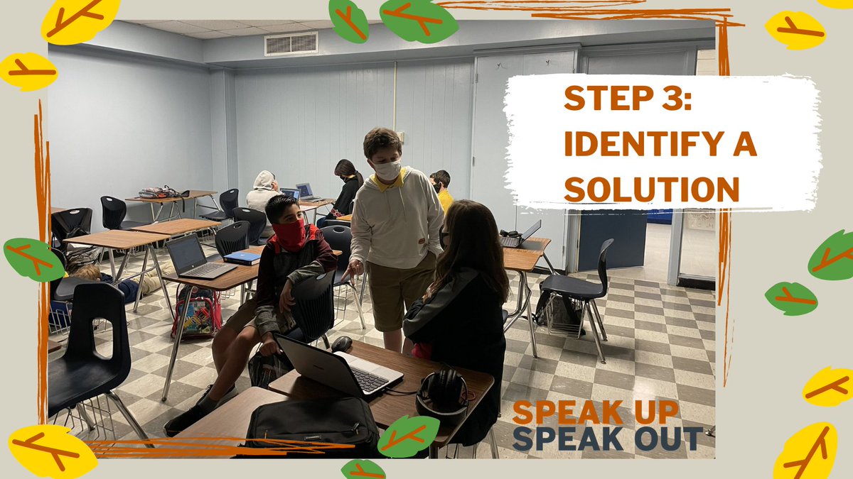 UTexasSpeakUp's tweet photo. Now that we are in mid November it's time to start thinking about Step 3: Identify a Solution! For resources about step 3 simply follow this link https://t.co/7kF8mNoWjF
#problemsolvethepandemic #civiclife #civicleaders #speakupspeakout #spiritofstrauss https://t.co/FHPF24Me7Q