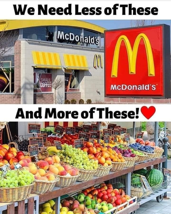 princetonih's tweet image. Choose #FarmFood over #FastFood!

#LessJunk #MoreFruitsandVeggies #FarmersMarkets #HealthyFood #CleanFood #Nutrition #FoodisMedicine #ChooseWisely