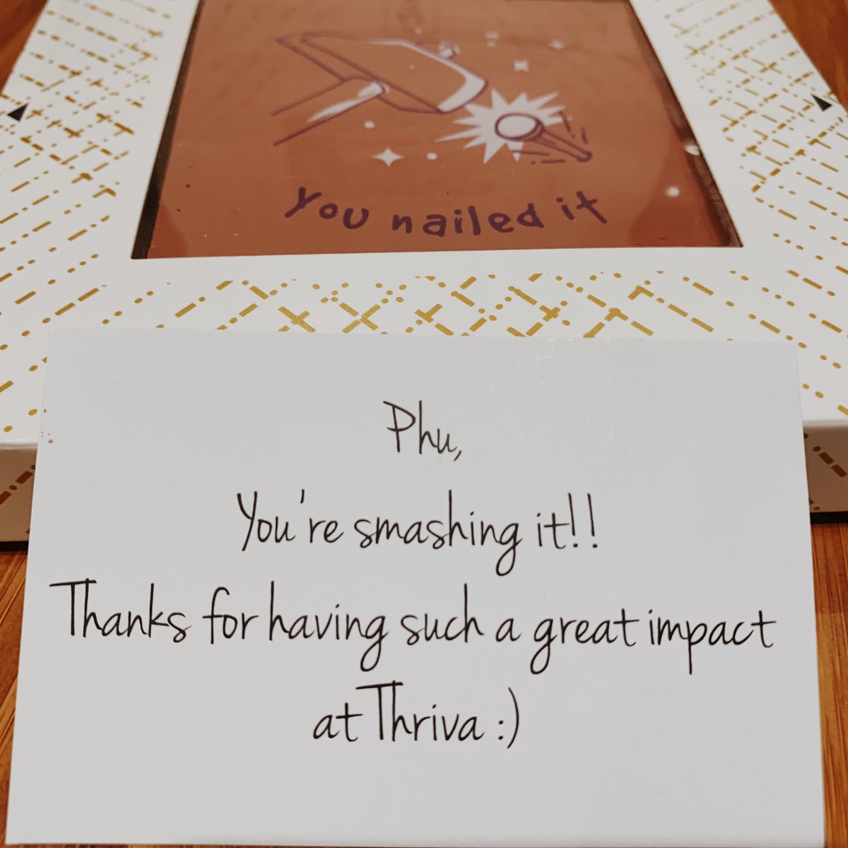 Small gestures can make a real big difference

I was and am still completely beaming from receiving this surprise gift arrived through the post - I’m so lucky to work with such a wonderfully thoughtful bunch of people <a href="/thrivahealth/">Thriva</a> 💛