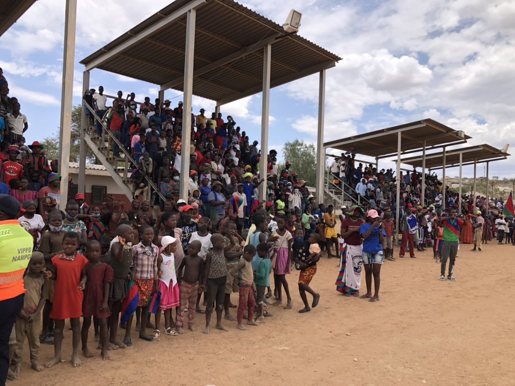 MariusSheya's tweet image. Their blood sustains us. The party I trust and shall never betray or leave. Swapo Party....Today the Vice President H.E Dr Mbumba brings the message of the people’s party to the inhabitants of Kunene Region .✊🏿✊🏿✊🏿25 November let’s go vote...