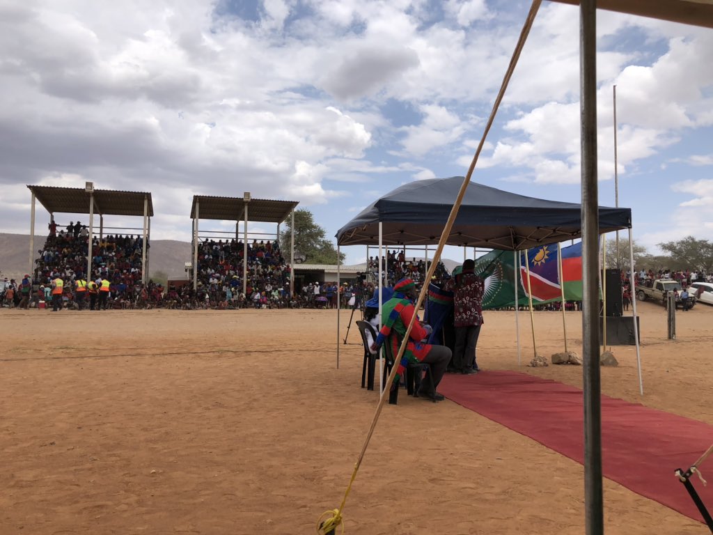MariusSheya's tweet image. Their blood sustains us. The party I trust and shall never betray or leave. Swapo Party....Today the Vice President H.E Dr Mbumba brings the message of the people’s party to the inhabitants of Kunene Region .✊🏿✊🏿✊🏿25 November let’s go vote...