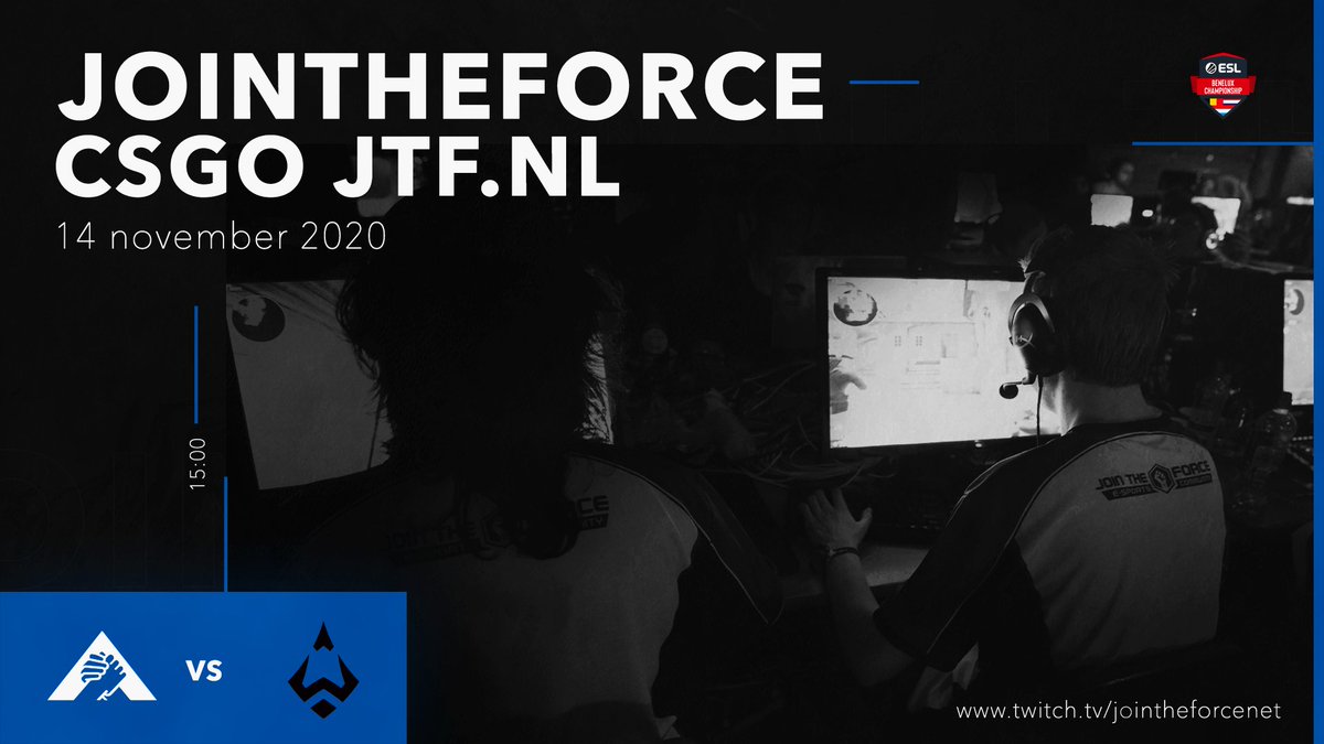 jtfgaming's tweet image. [#CSGO] JTF.NL made it to the ESL finals! In a couple of hours they will play against Wizards in a BO3. If they win that match they will play their grand finals at 18:30.
🆚 Wizards
🏆 ESL
⏰ 15h00
📺 twitch.tv/jointheforcenet
🎙️  @wH1TEcasts