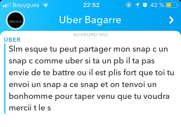 THREAD: La fois où j’ai été obligé d’appeler Uber Bagarre