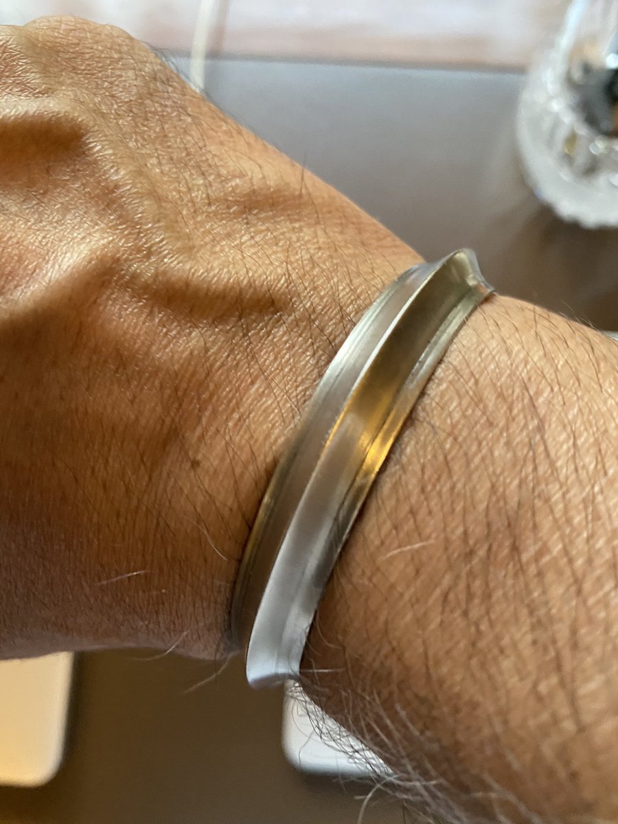 In 1975 I took a semester off from college in the U.S & hitchhiked/took ST buses around India.On Diwali I arrived in Amritsar. I bought a Kada & had it blessed in the Golden Temple. I have not taken it off since then..Back in the US, my friends called it my ‘steel bangle.’