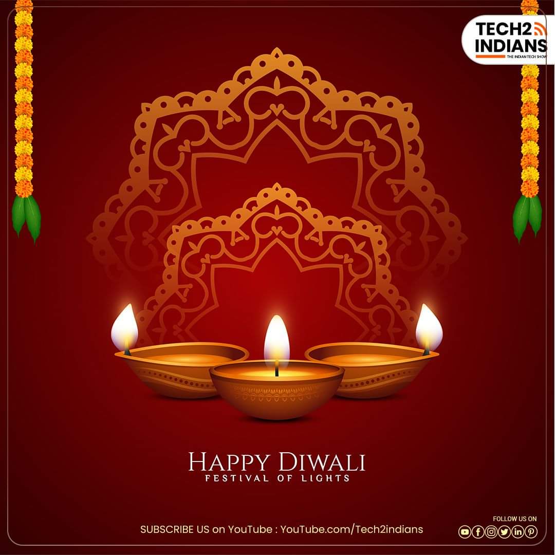 Tech2indians's tweet image. Happy Diwali to All Let’s celebrate the festival in the true sense by spreading joy and light up the world of others. Have a happy, safe, and blessed Diwali!

#HappyDiwali #Diwali #FestivalofLights #Diwali2020 #HappyDeepavali #festivevibes #tech2indians