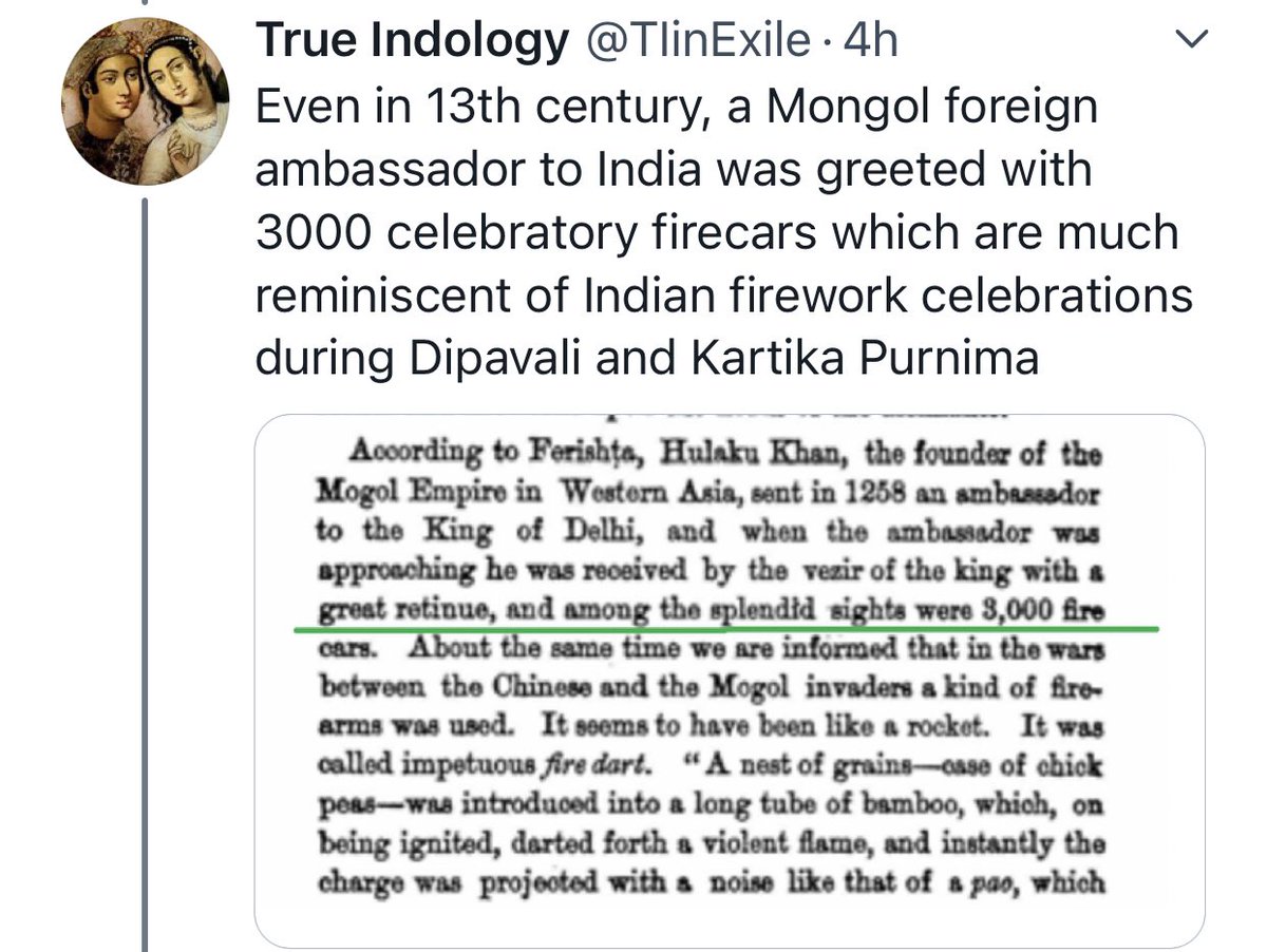 This was the Mongol Ambassador of Hulagu Khan introduced to the court of Sultan Nasir-ud Din Mahmud in 1258, by his regent Ghiyas-ud Din Balban.Possibly the first record of a pyrotechnic display in Delhi.Yet, even the Sultans of Delhi had not mastered gunpowder warfare by then.