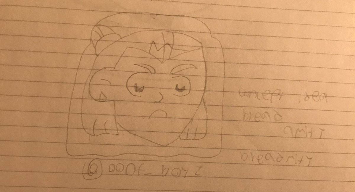 ooof_boyz's tweet photo. So I was trying to drawing Amity from my memory of when I head an idea of amity in bread. So then I did it. I would like to present breadmity which I pretty sure someone had this idea already in which I’m not trying to copy them
#TheOwlHouse 
#theowlhousefanart 
#AmityBlight https://t.co/ecWbD8Unkk