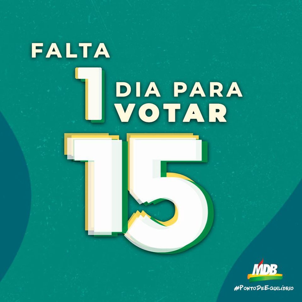 rj_mdb's tweet photo. TÁ CHEGANDO A HORA! ⁣⁣
⁣⁣
✅ É AMANHÃ! Dia de votar no @MessinaOficial 15 e confirmar! Compartilhe!!! #MessinaPrefeito #RenovaRio #VocêTemOpção 
@mdbmulherrj @FUGRJ @rj_mdb @sheilac_barbosa https://t.co/Z4sl8PR5O7 https://t.co/7CFhDuSEUT