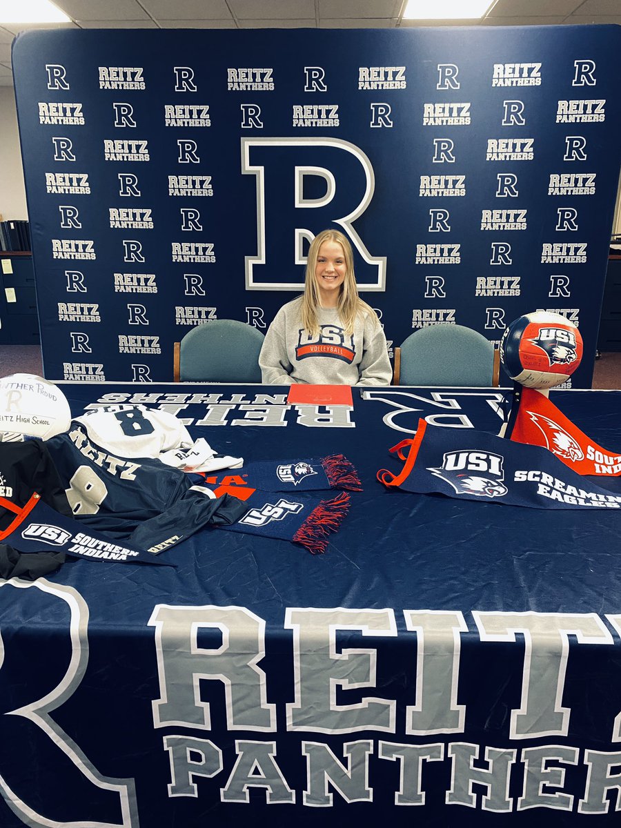 _evieduncannnn's tweet photo. Officially a Screagle! 🦅🏐❤️ @USIVolleyball @ReitzVball @ReitzAthletics https://t.co/eBCEZG8yaV