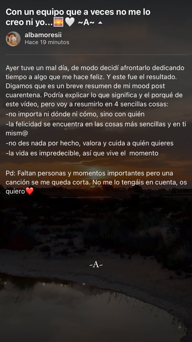 Con un equipo que a veces no me lo creo ni yo...🌅🧡 ~A~
