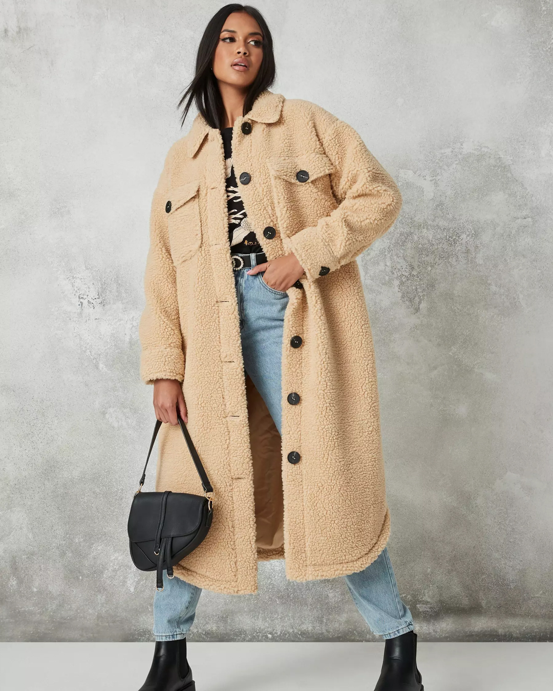Missguided teddy coat 2025