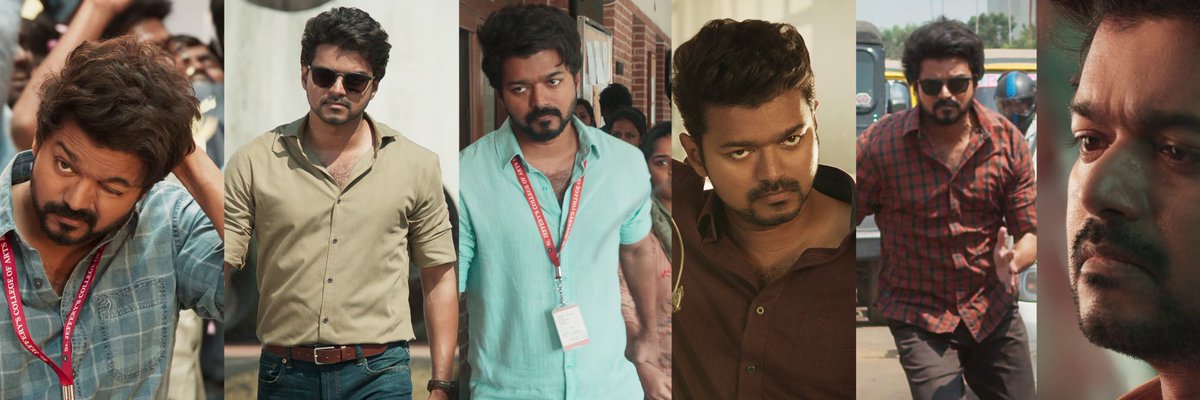 The best stylish look of thalapathy after #Thupakki #masterteaser Love you thalaiva @actorvijay ♥️ #MasterTeaser #MasterTeaserDay