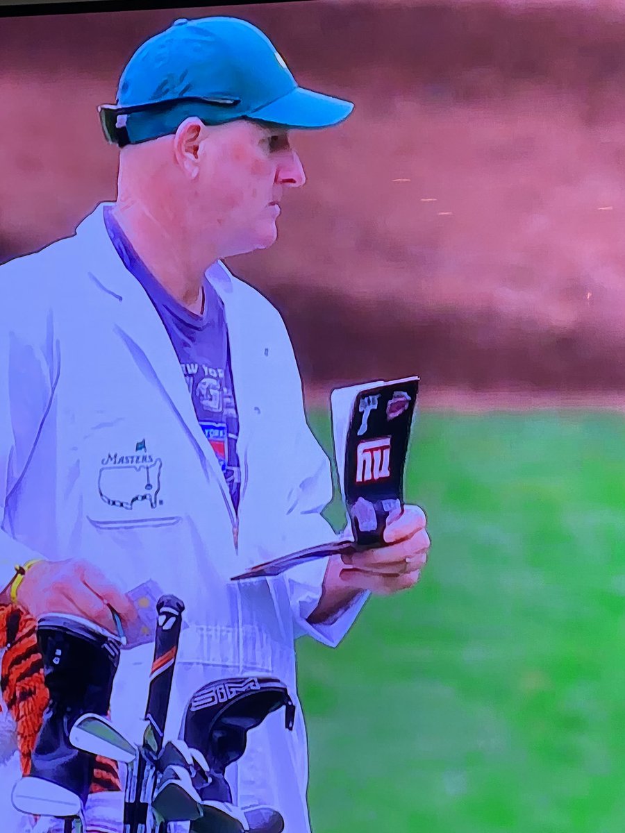 Joe LaCava... diehard <a href="/Giants/">New York Giants</a> fan at <a href="/TheMasters/">The Masters</a>