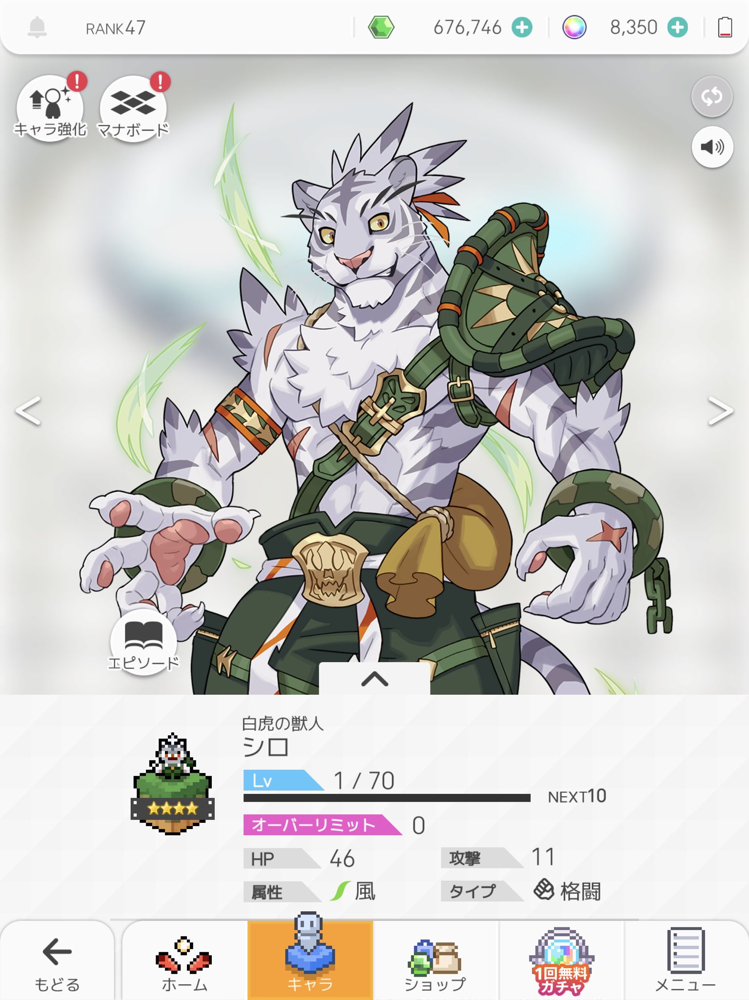 野獣主任 獣人の出てくるソシャゲ 2 ワールドフリッパー ピンボール風のゲームでキャラが敵に体当たりして倒して行く ゲーム 獣人キャラは 3 5まで登場し 3キャラならガチャからも割と出てきます キャラは動きますが小さいドットキャラに