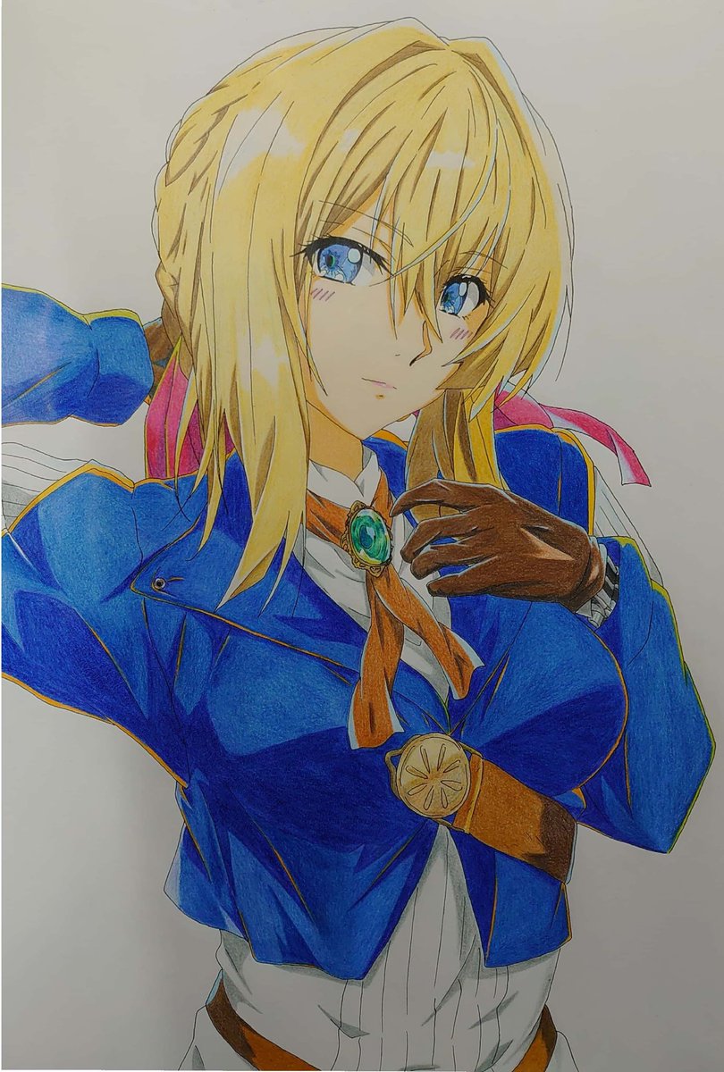 ヴァイオレット様のオリジナル描き絵 初期の描き方は色々とサイズが誤りがあった 出町柳 彩都 アヤ お仕事募集中のイラスト