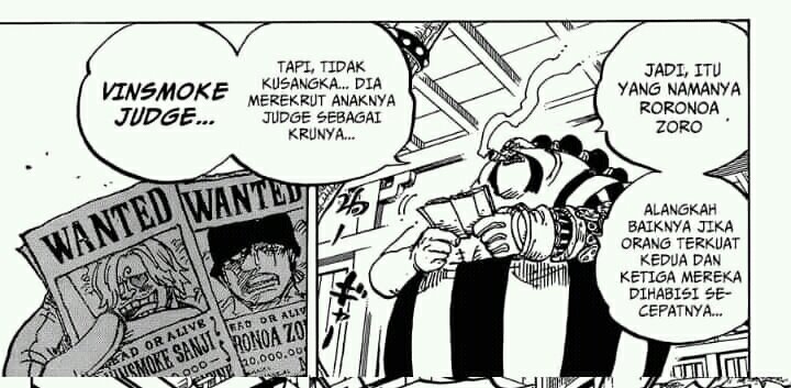 Hmm ternyata zoro lebih kuat daripada sanji