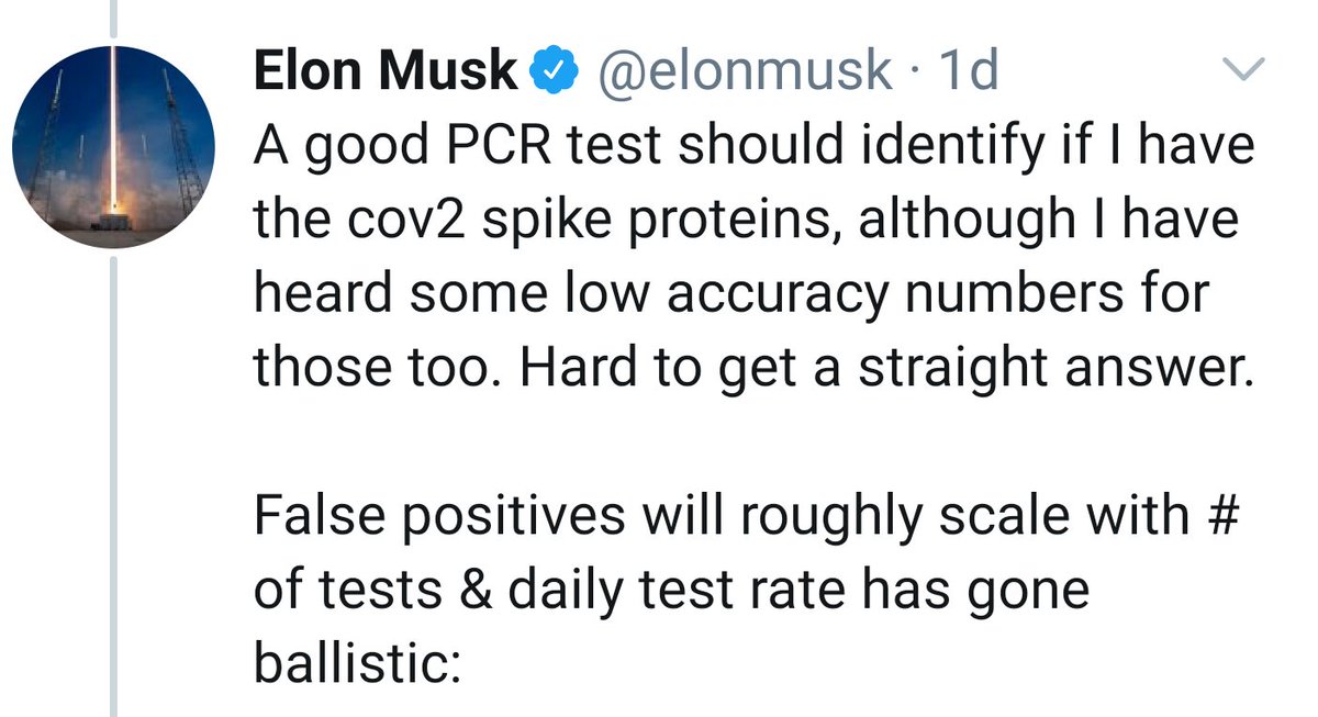 It's a sorry state of affairs when millions of people are getting their information about reliability of coronavirus testing methods from a person who thinks that PCR amplifies proteins &amp; who would thus flunk a basic molecular biology course.