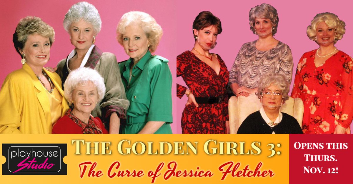 Need a *Safe* night out? The Washington County Playhouse Dinner Theater has re-opened. Featuring a Holiday Season BRAND NEW Golden Girls Murder Mystery—THE CURSE OF JESSICA FLETCHER! Tickets NOW ON SALE. washingtoncountyplayhouse.com #wcpgoldengirls20
