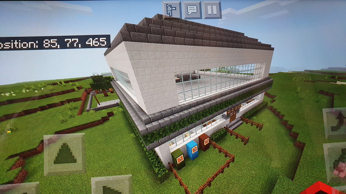 cf76's tweet image. #futureschools @Scienceweek My apprentice architect was busy all week designing his double storey school. It includes a greenhouse, water fountain, flower garden, small forest area, basket ball court, a recycling area and play area with a trampoline