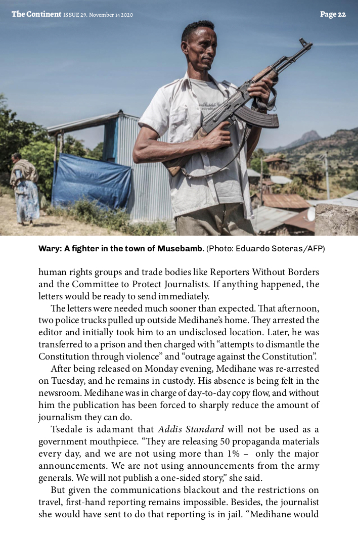 one of the best accounts i've seen about what's going on in ethiopia, and why it's so hard to find out more (1/2) via  @simonallison/ @thecontinent_/ @mailandguardian