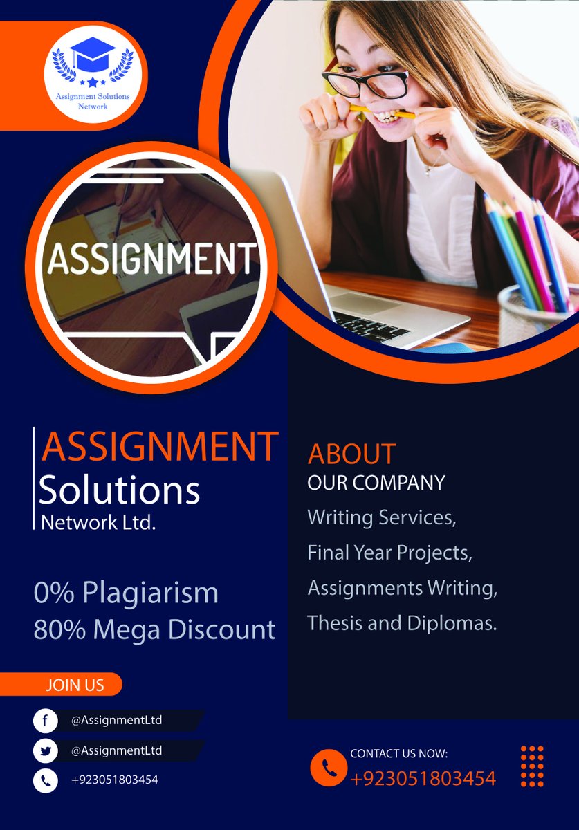 AssignmentLtd's tweet image. The burden of assignments?
A busy job routine?
Lack of time?
80% of mega discounts.
#assignmentwriting #assignment_box #hormwork #assignmenthelp #assignment #student #studentlife #fedupwithassignments #assignmentday #study #hardwork #learning #help #education #university
